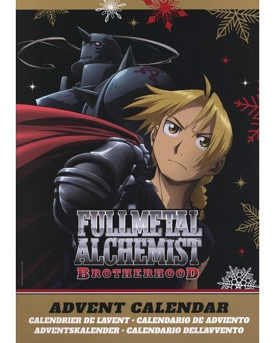 FULLMETAL ALCHEMIST BROTHERHOOD : LE CALENDRIER DE L'AVENT OFFICIEL !