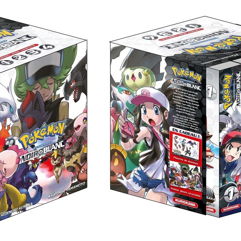 COFFRET POKÉMON NOIR ET BLANC DOUBLE (TOMES 1-2-3-4)