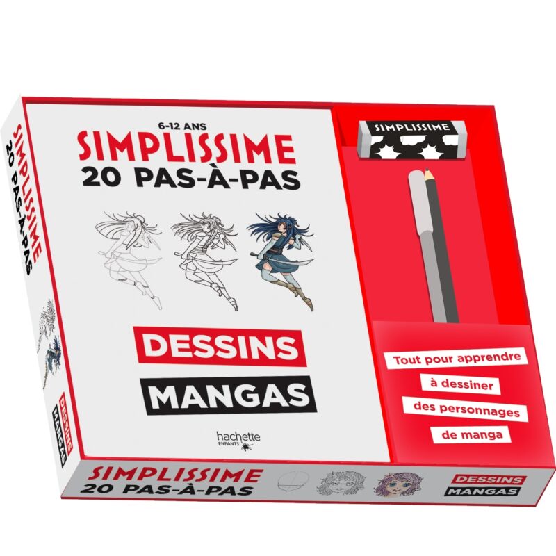 SIMPLISSIME COFFRET - 20 PAS-À-PAS - DESSINS MANGAS