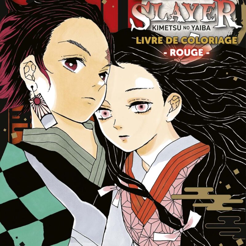 DEMON SLAYER - LIVRE DE COLORIAGE N 01 : ROUGE